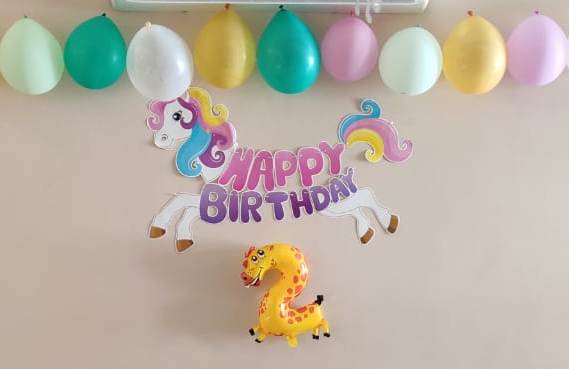 happy birthday animal theme banner