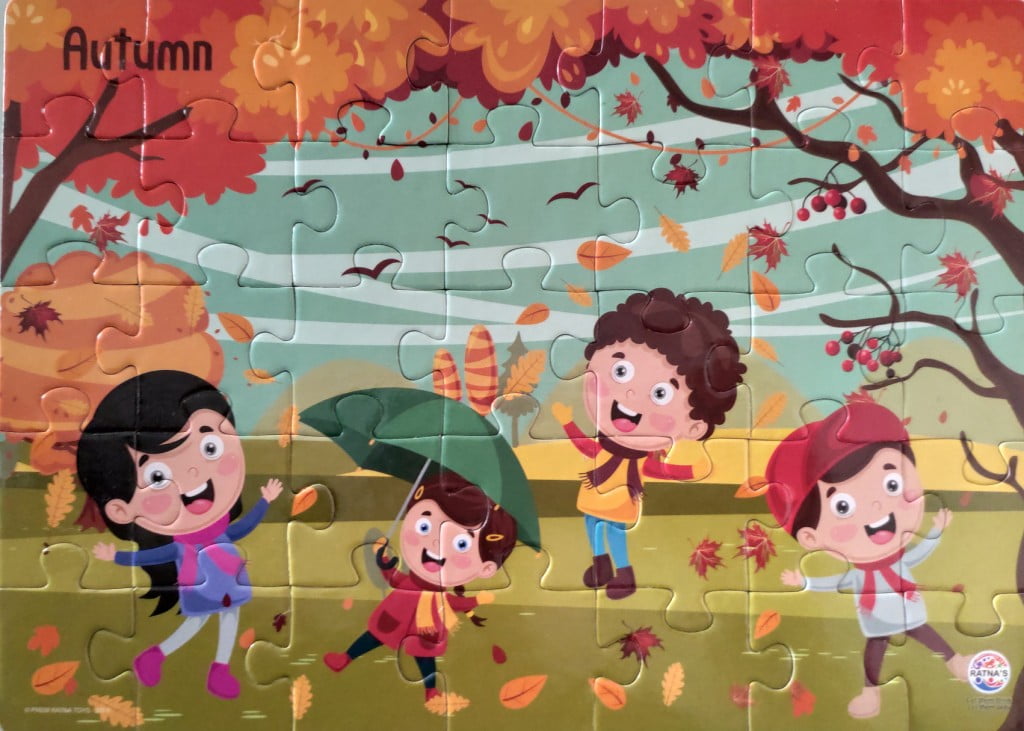 Ratna's 4 in 1 Indian Seasons Jigsaw Puzzle is a must buy for your toddler if you want to enhance his or her learning and remembering abilities.