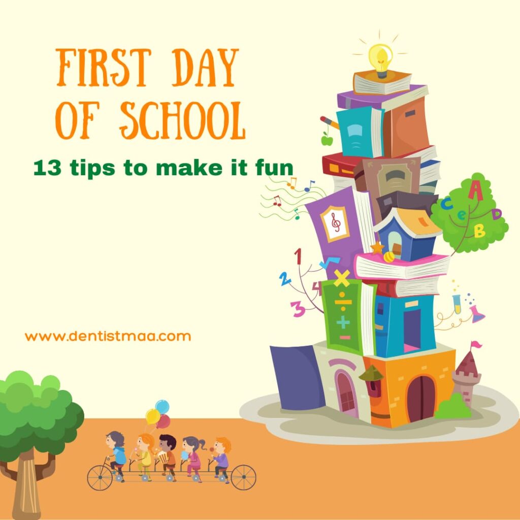 first day of school, 13 tips, first day of kindergarten