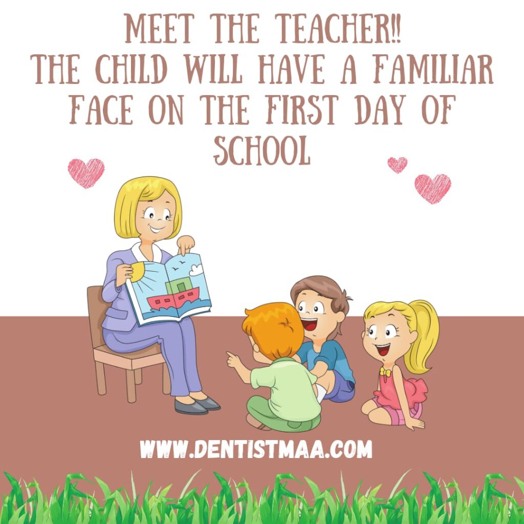 Meet the teacher before the first day 