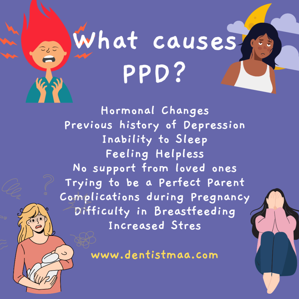 causes of postpartum depression