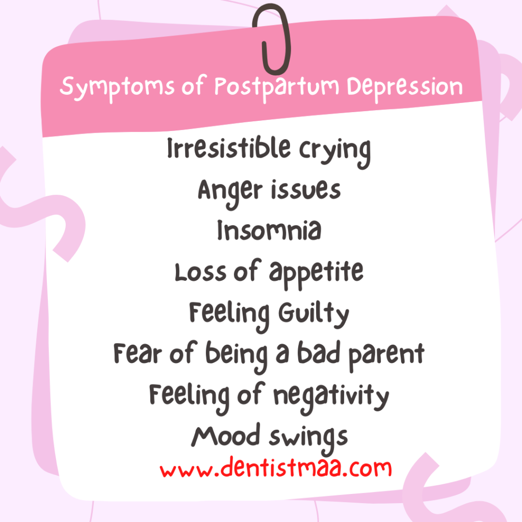 symptoms of postpartum depression