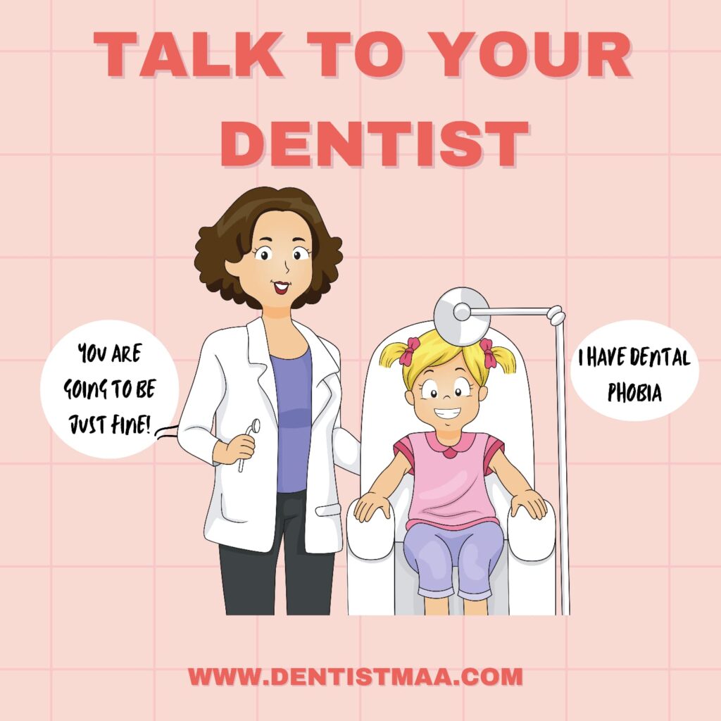 talking to your dentist will relieve dental anxiety | dental anxiety | dental phobia | fear of dentists | Dental Fear and Anxiety