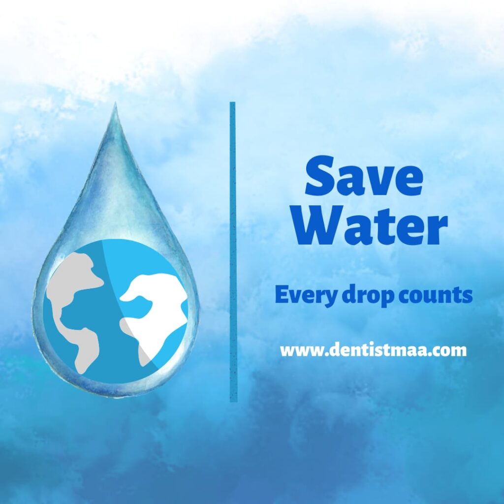 save water, every drop counts