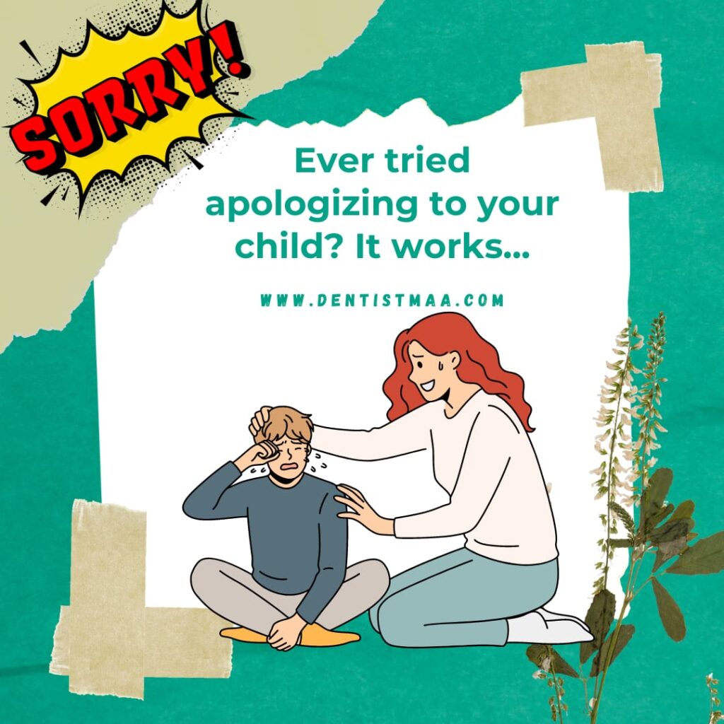apologizing to your child 