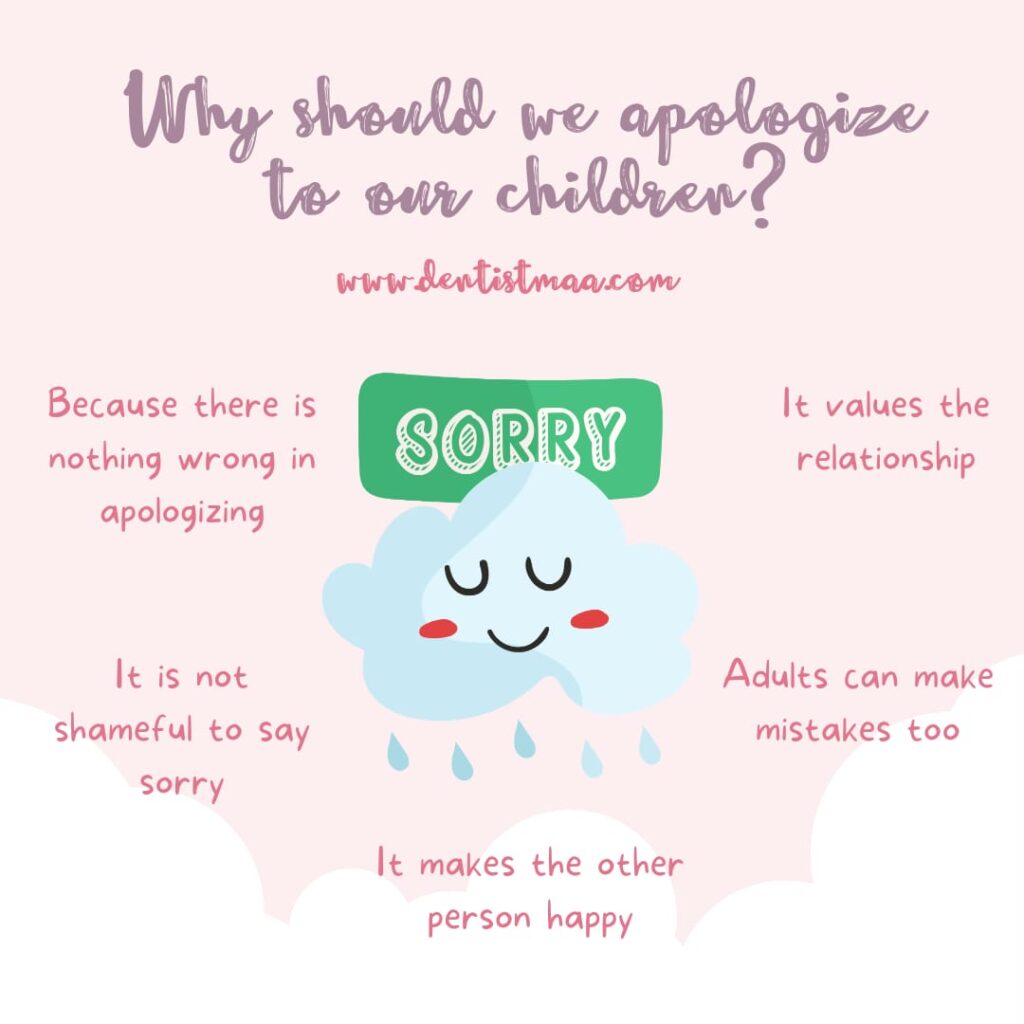 why should we apologize to our children?