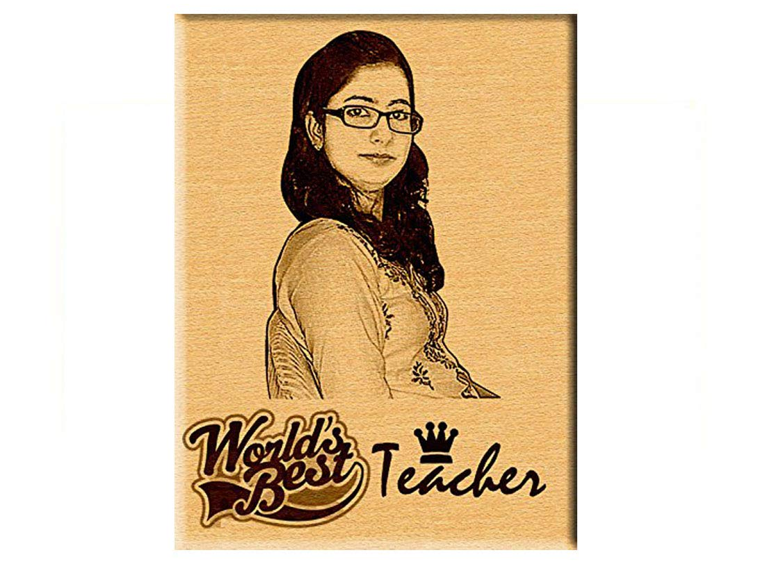 Personalized Wood Photo Frame | Teacher's Day gift ideas | when is Teacher's Day 2022 in India