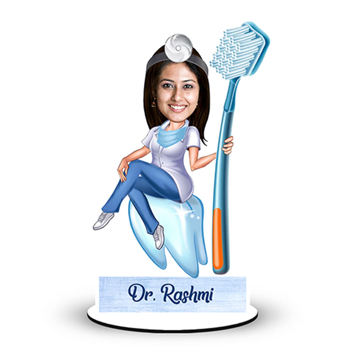 Personalized Caricature Gifts for Lady Dentist Female Doctor 