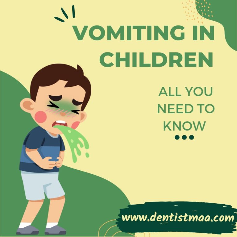 Vomiting in Kids All You Need to Know DentistMaa
