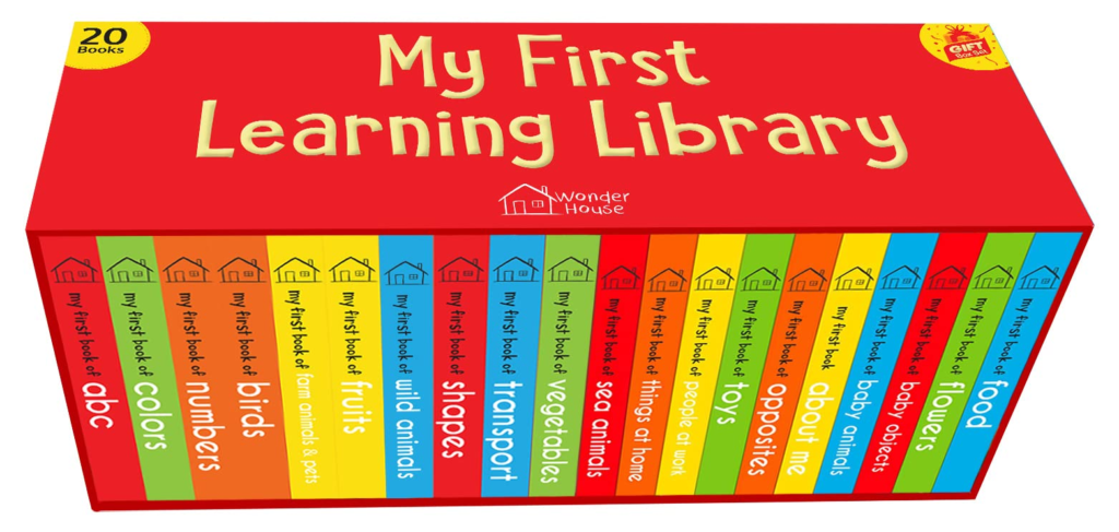 first learning library book set | Diwali gift ideas for kids