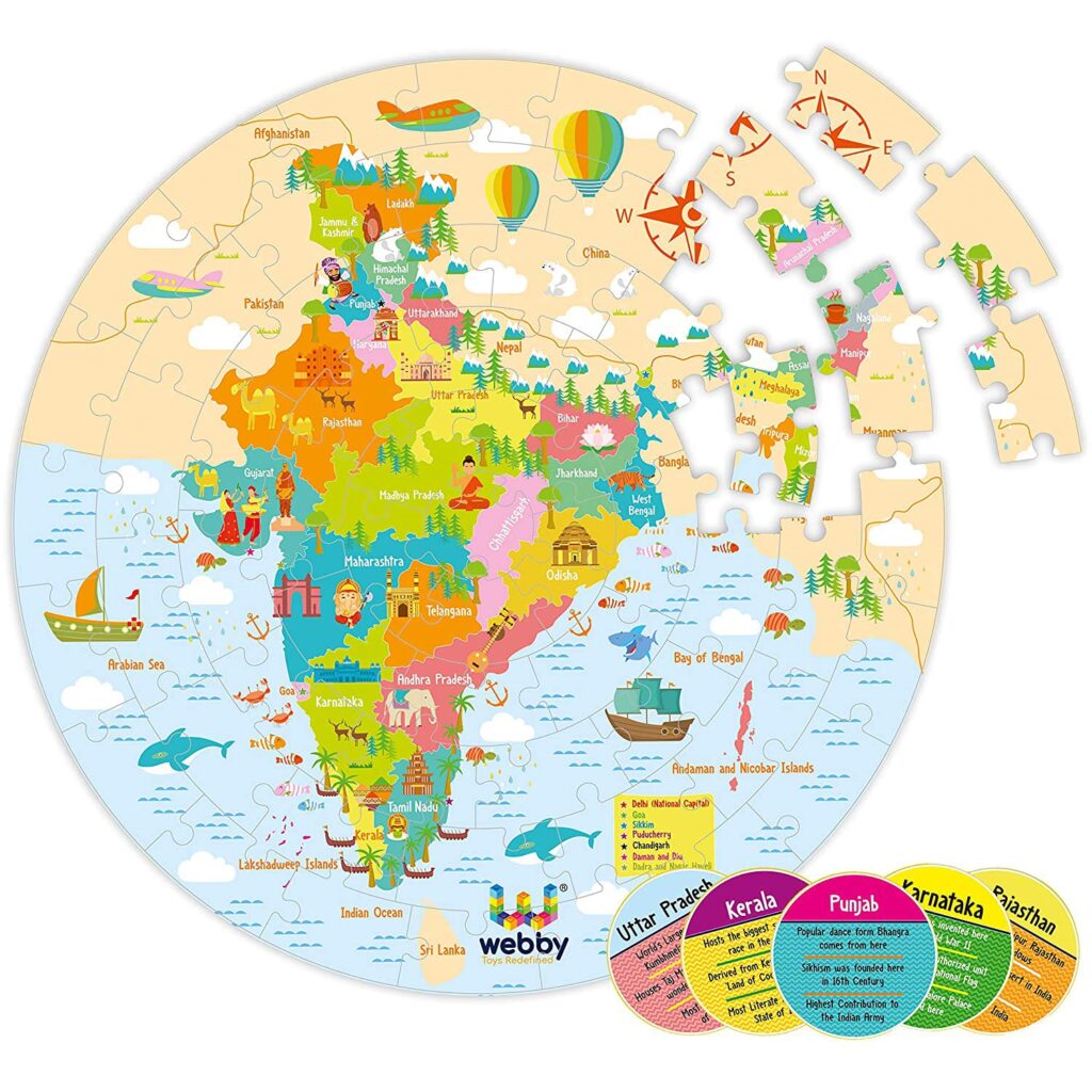 India map jigsaw puzzles