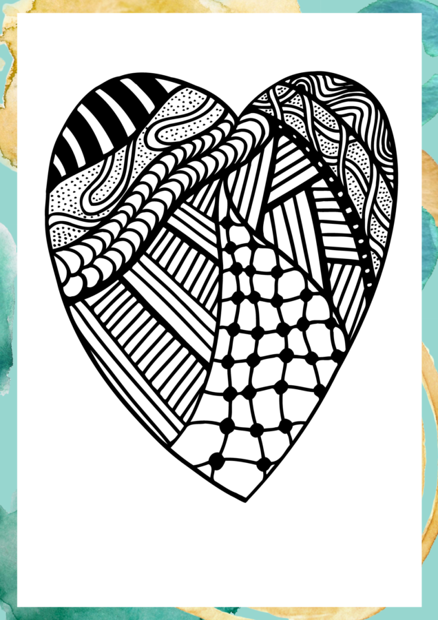 Heart Coloring Pages