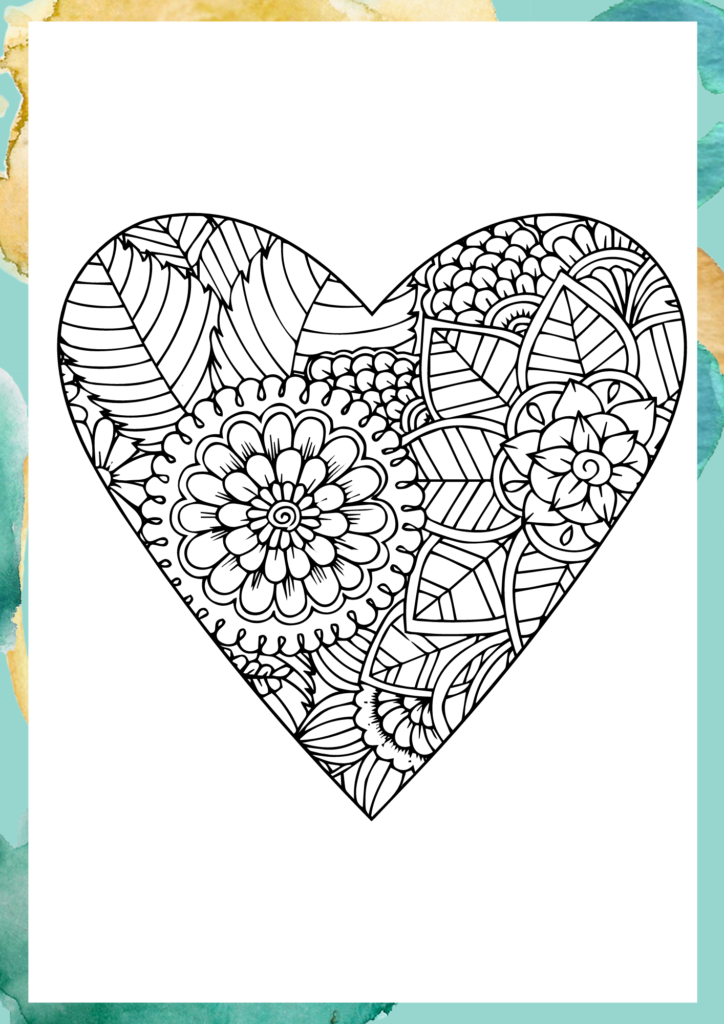 Heart Coloring Pages