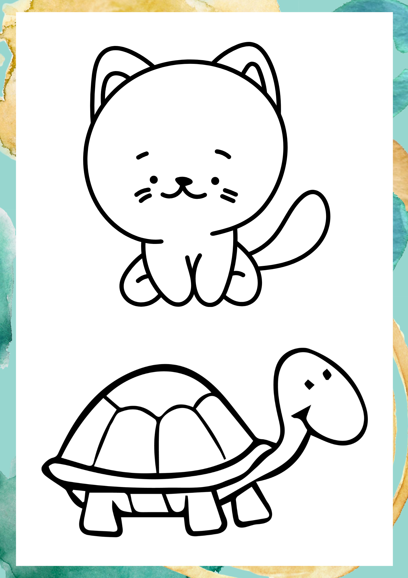 cat coloring page, animal coloring page, tortoise coloring page, coloring page, Coloring Page, coloring sheet, happy color, colouring, free coloring pages, coloring pages for kids, printable coloring pages, cute coloring pages, colouring pages, colouring to print, free printable coloring pages, free coloring pages for kids, easy coloring pages, coloring sheets coloring page for toddlers
