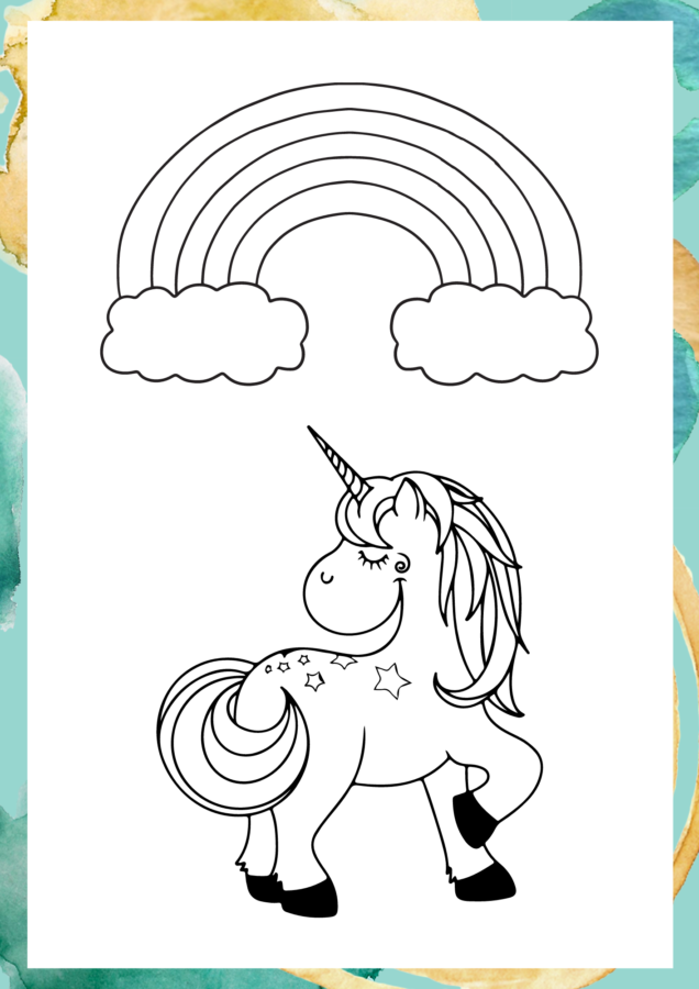 Rainbow Coloring Pages