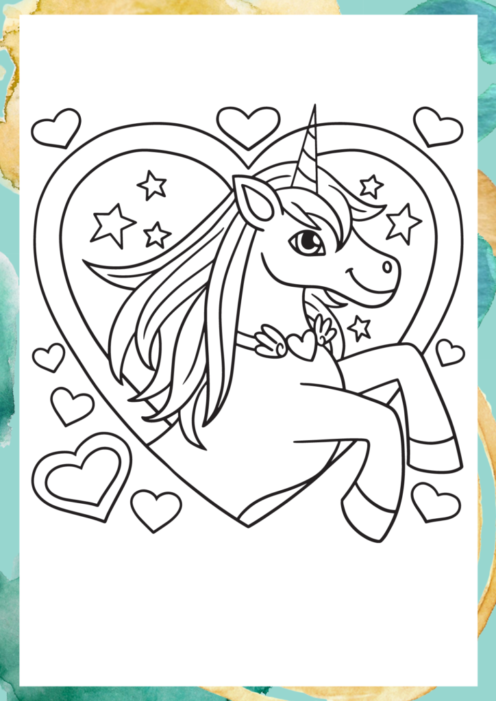 unicorn coloring pages