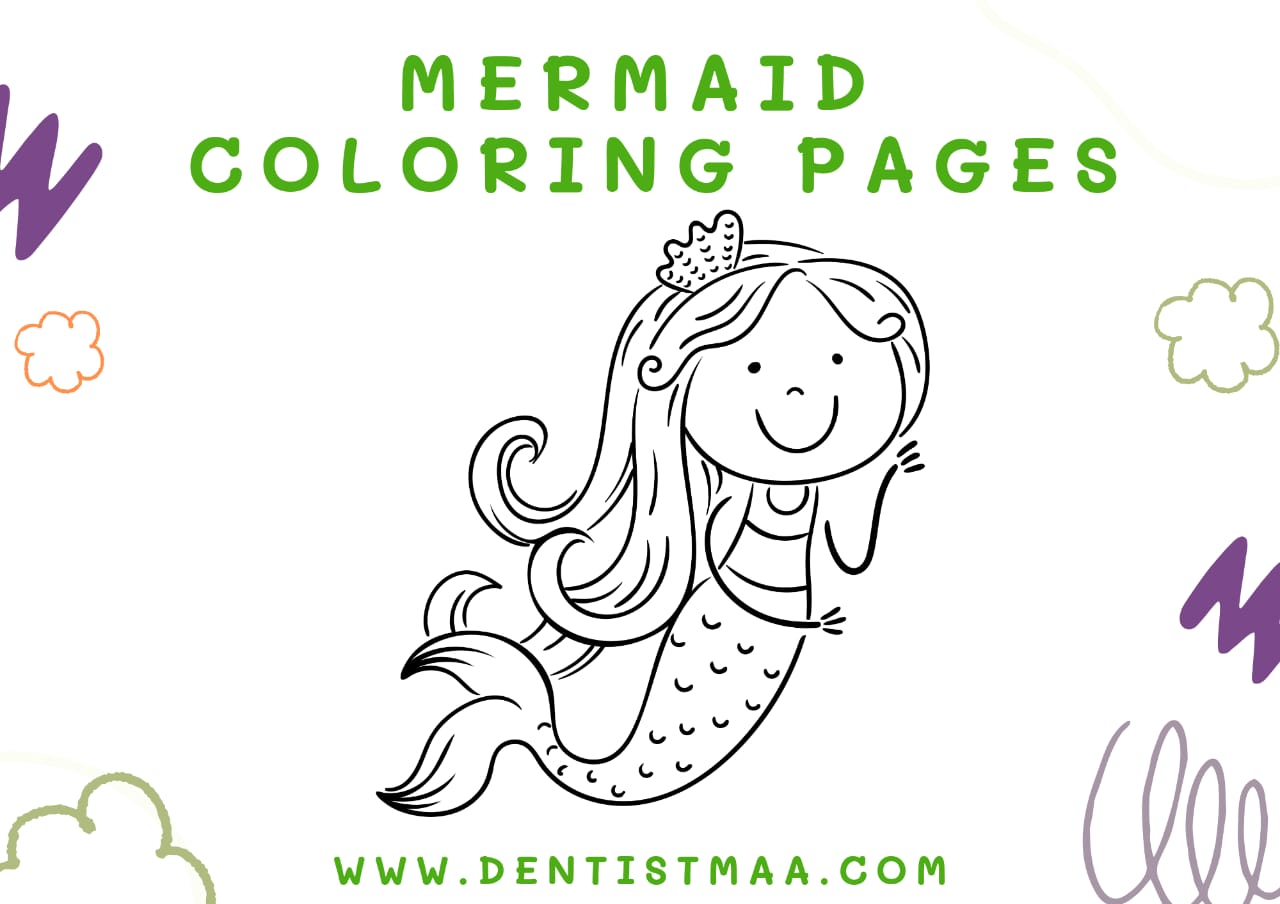 mermaid coloring pages for kids, download coloring pages for free.