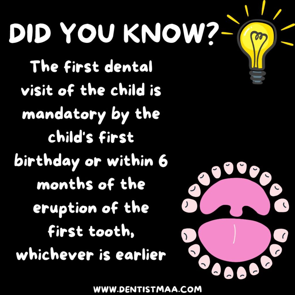 First Dental Visit, First birthday,