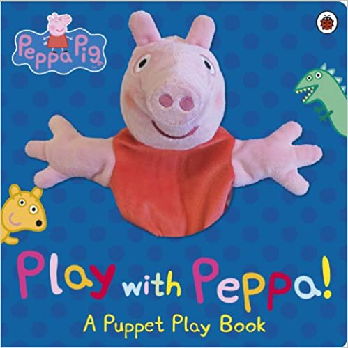 book, puppet book, peppa pig