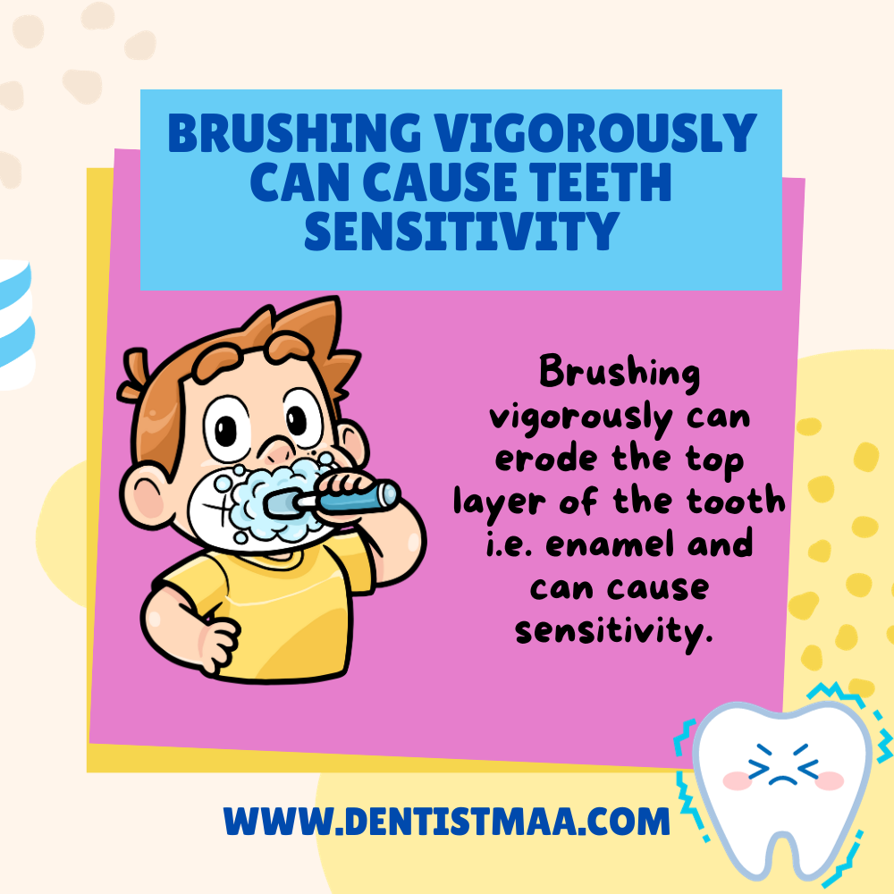 Teeth Sensitivity is an enhanced response of the tooth to stimuli such as cold, hot or sweet. It is a sharp sensation that you feel in your tooth.
