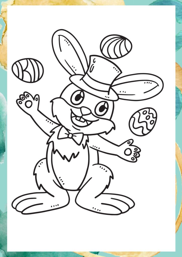 Cute Bunny, bunny, rabbit, coloring, colouring, coloring pages, colouring pages