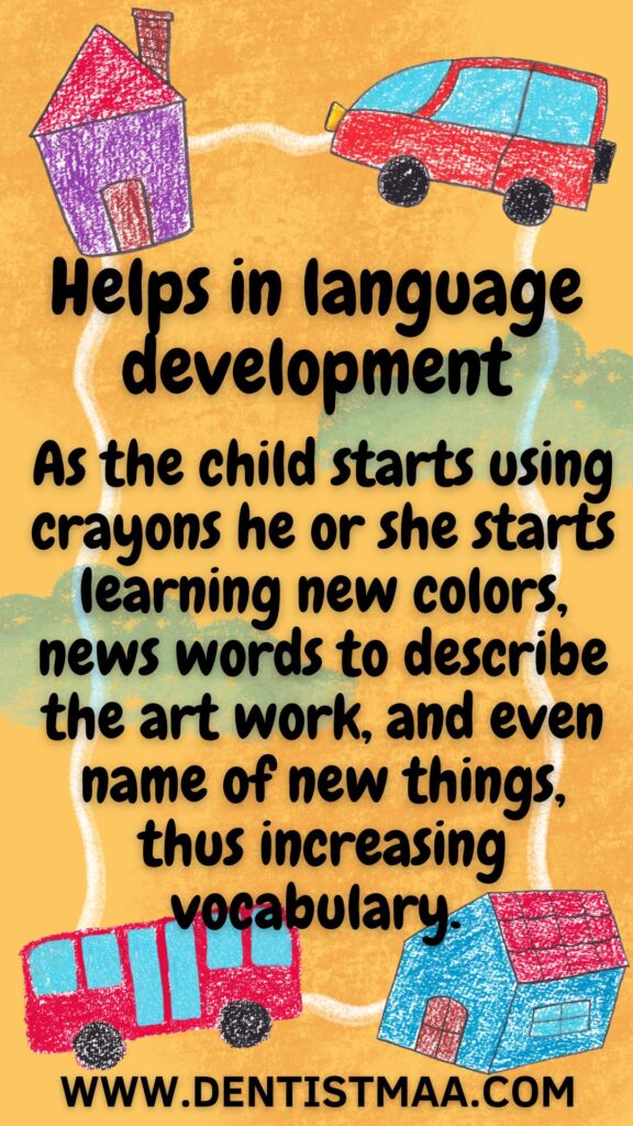 language development, vocabulary, new colors, colours, learning, art work