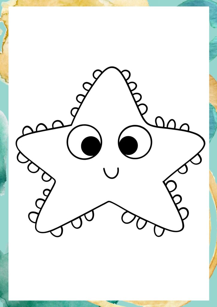 Starfish, starfish coloring pages, coloring, colouring, pages, startfish, starfish colouring pages