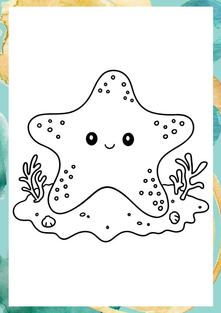 Starfish, starfish coloring pages, starfish colouring pages, colouring, coloring, coloring pages, colouring pages, pages,