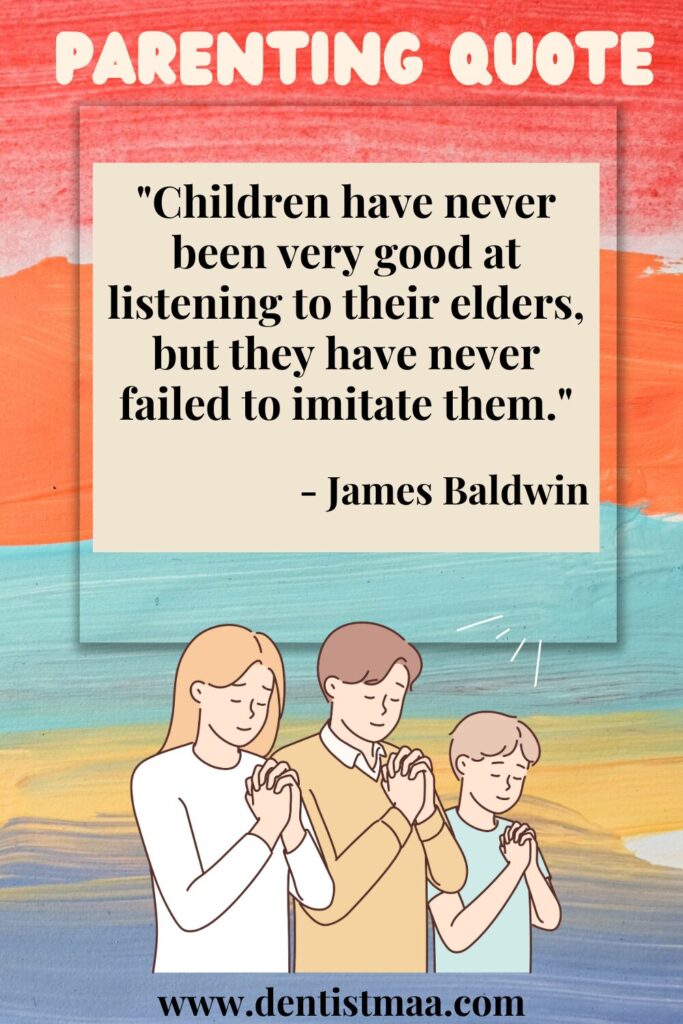 parenting quotes, parenting, quotes, children, Child, good, very good, elfers, lostening, failed, imitate, never,James Baldwin