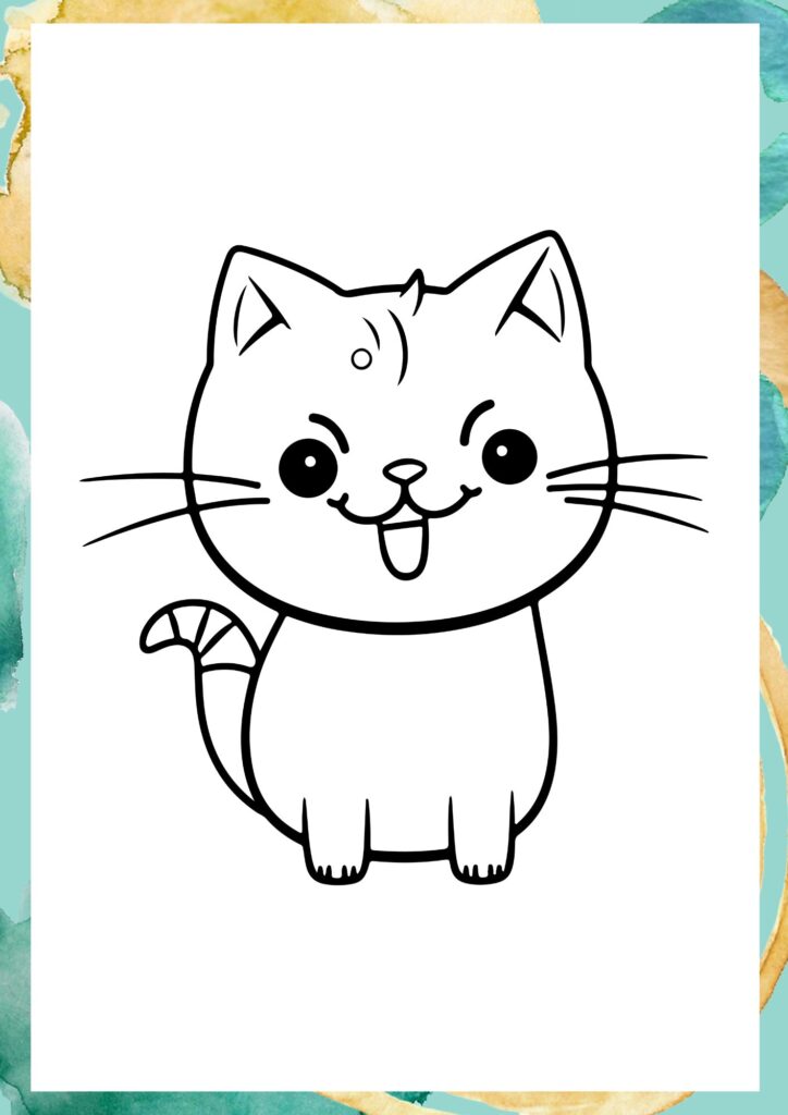 Cute Cat Colouring Pages, Cute Cat Colouring Sheets, Cute Cat Coloring Pages, Cute Cat Coloring Sheets, coloring sheets, coloring pages, cute cat, cat, kitten,