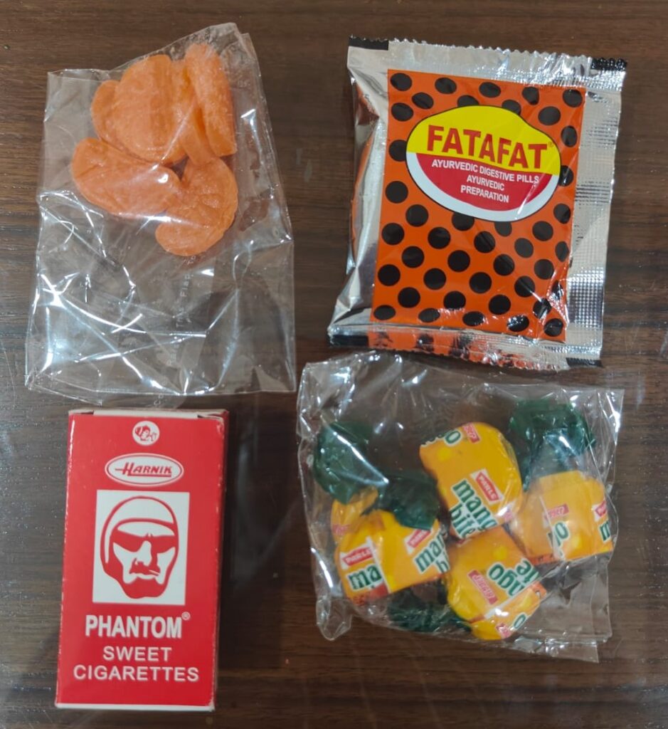 Magic Pop, mango bite, orange candy, fata fat