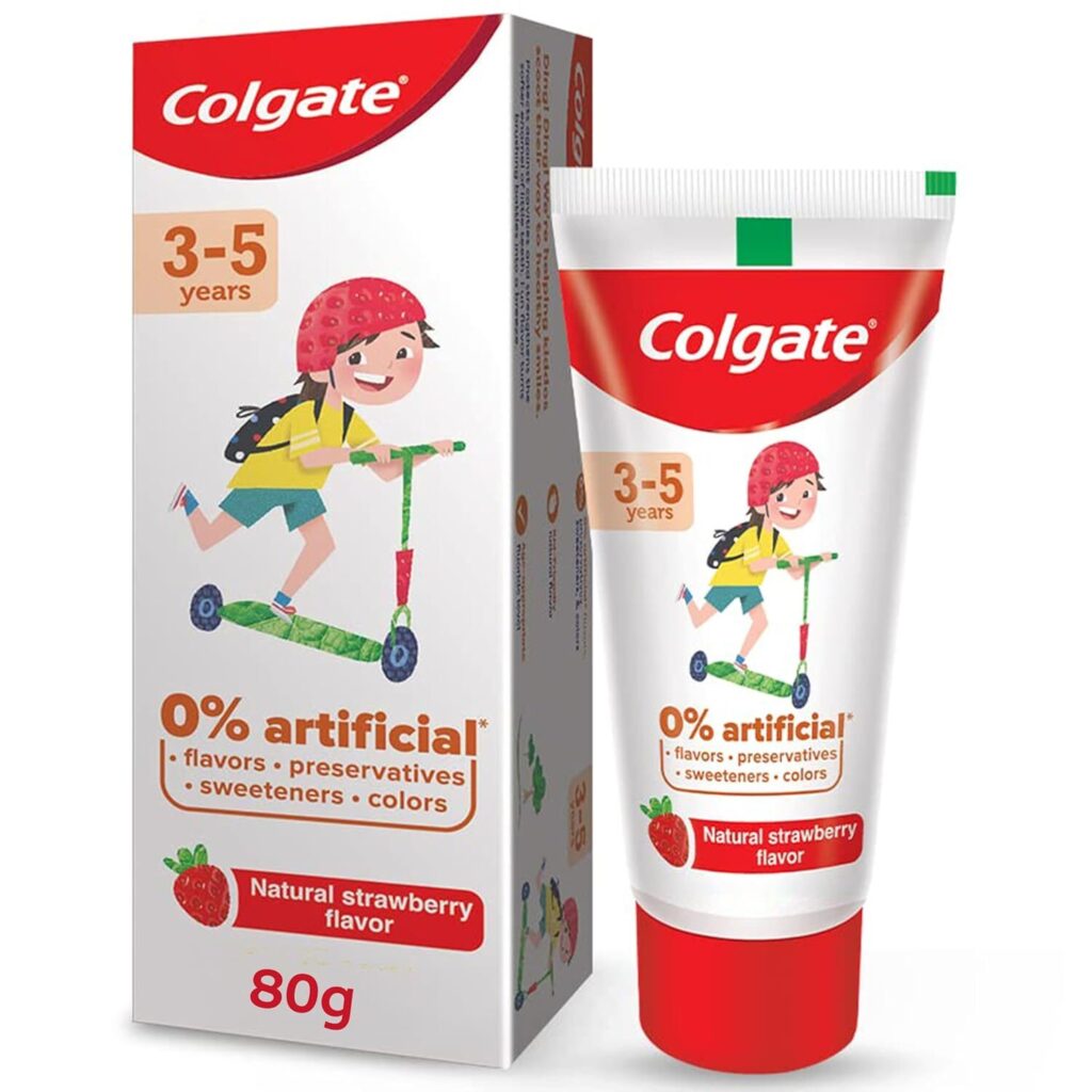 best toothpaste for kids, fluoridated toothpaste, non fluoridated toothpaste, strawberry flavour toothpaste