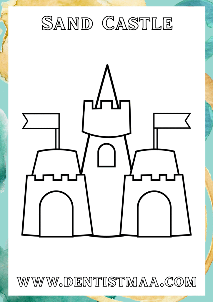 Sand Castle Colouring Pages, Sand Castle, Castle Colouring Pages, Sand Castle, Sand Castle Coloring Pages, Coloring pages, Colouring pages