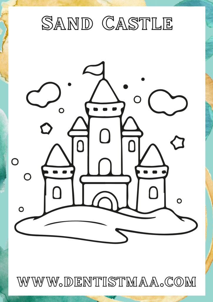 Sand Castle Colouring Pages, Sand Castle, Castle Colouring Pages, Sand Castle, Sand Castle Coloring Pages, Coloring pages, Colouring pages