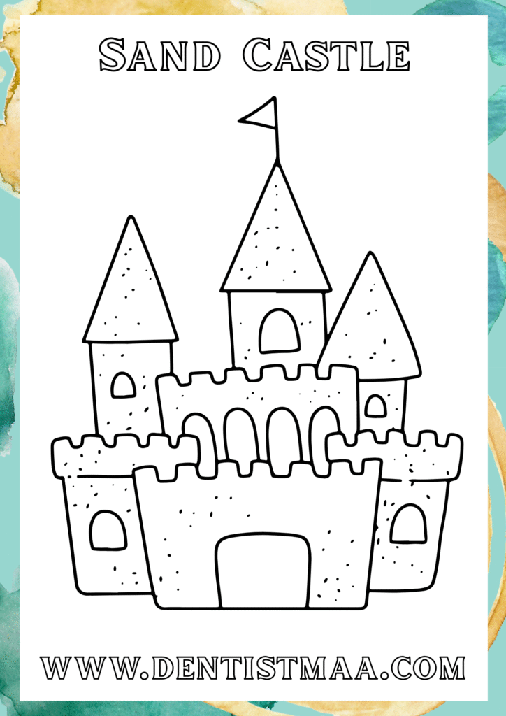 Sand Castle Colouring Pages, Sand Castle, Castle Colouring Pages, Sand Castle, Sand Castle Coloring Pages, Coloring pages, Colouring pages