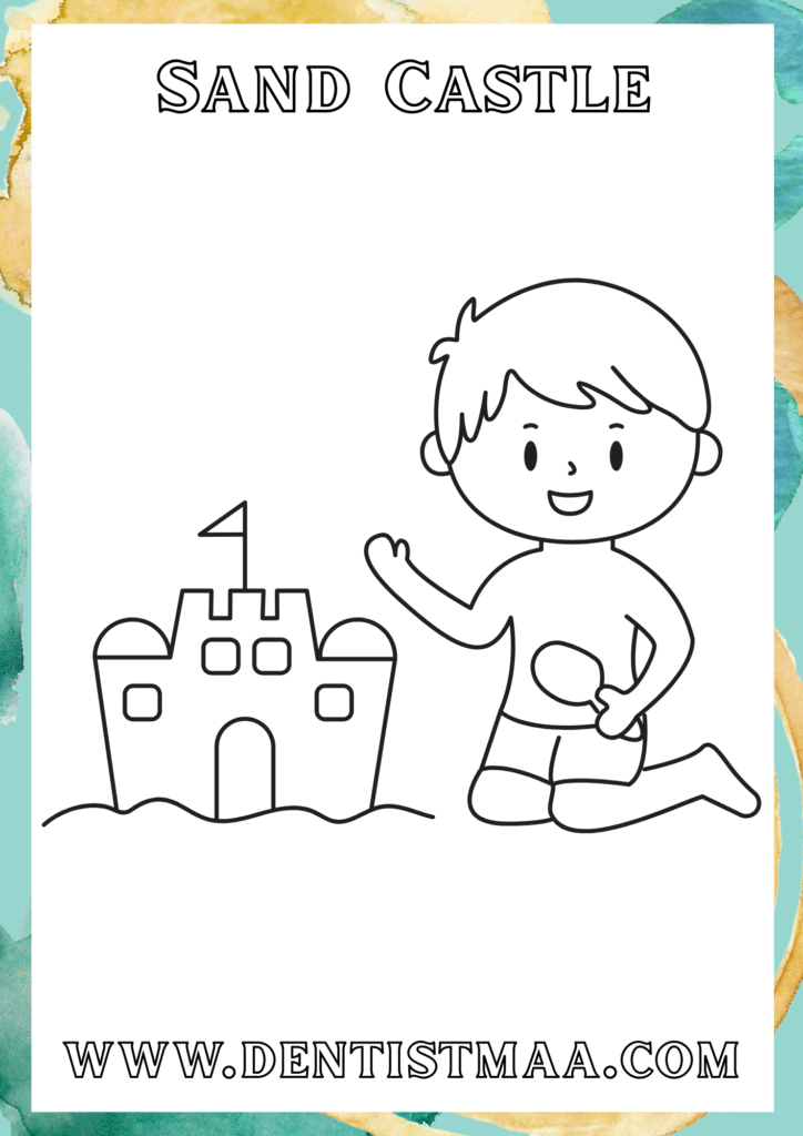 Sand Castle Colouring Pages, Sand Castle, Castle Colouring Pages, Sand Castle, Sand Castle Coloring Pages, Coloring pages, Colouring pages