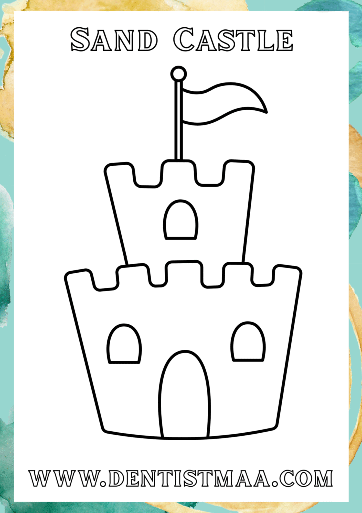 Sand Castle Colouring Pages, Sand Castle, Castle Colouring Pages, Sand Castle, Sand Castle Coloring Pages, Coloring pages, Colouring pages