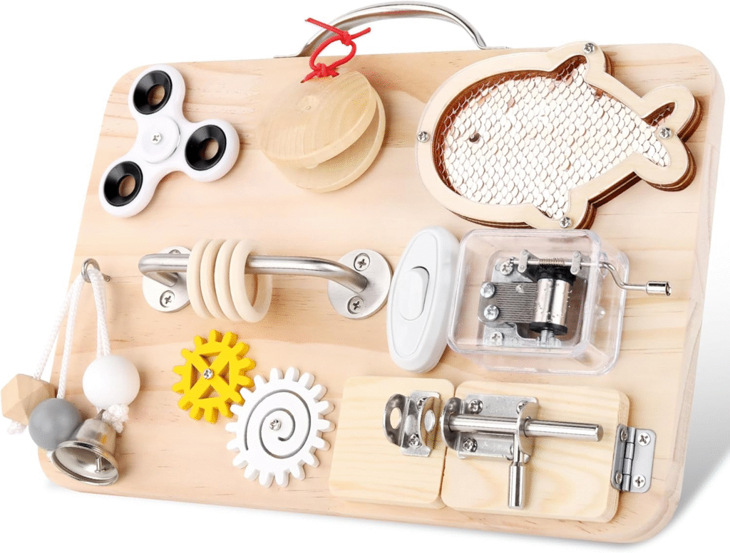 Top 10 Must Buy Busy Boards for Toddlers That Boost Learning and are Fun (Expert Picks) 22 busy boards for toddlers, busy board, toddlers, activity toys, brain boosting, montessori, fine motor skill, gross motor skill