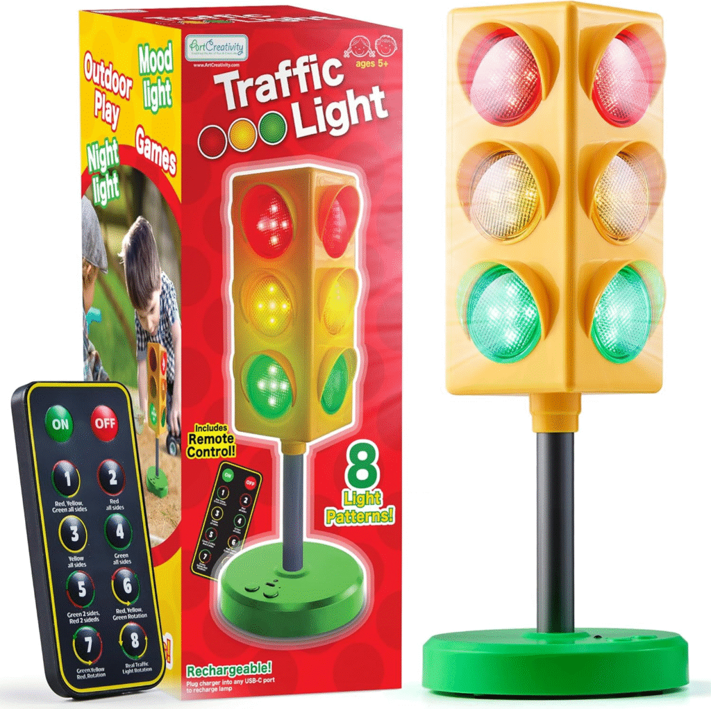 Top 10 Must Buy Traffic Light and Road Safety Toys and Books for Kids 14 Learning about traffic lights and road safety at a young age is very important for the safety of our children. So, in this article, I have compiled the 10 best traffic light and road safety toys and books for children to help them learn better. The books and toys are recommended by parents and have positive reviews.