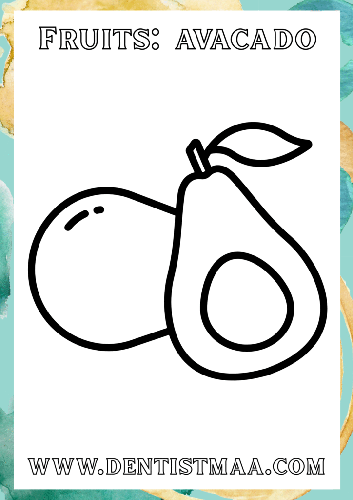 free fruit coloring pages printable, fruit coloring pages, fruit coloring, pages, fruit coloring pages, fruit colouring pages, avacado, avacado coloring pages