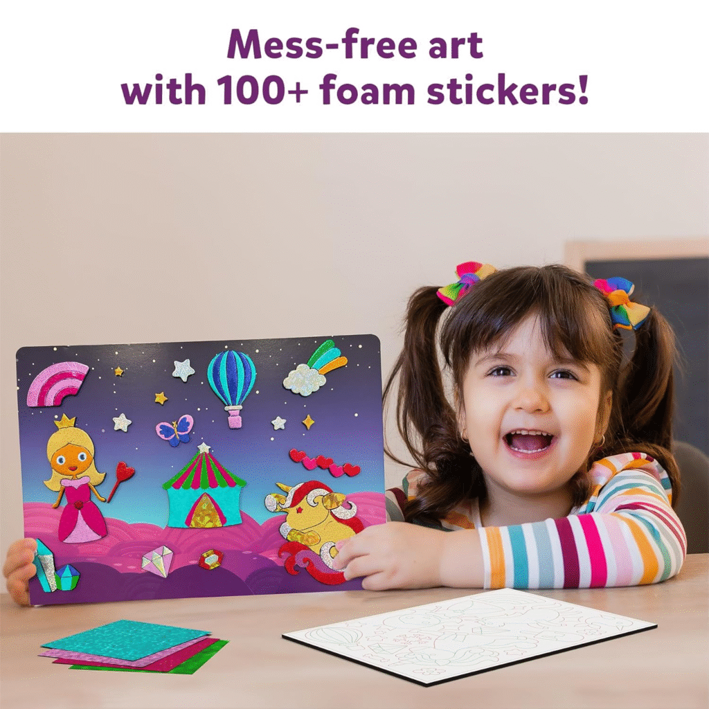 Shop the 11 Best Art and Craft Kits for your Kids Aged 4-10 Available in India 14 Art and craft kits, DIY, art, craft, activities, screen free, mess free, fine motor skill, bonding, quality time, painting, stickers, foam, foail, colours, colors, gift, return gift, origami, fun, mould painting