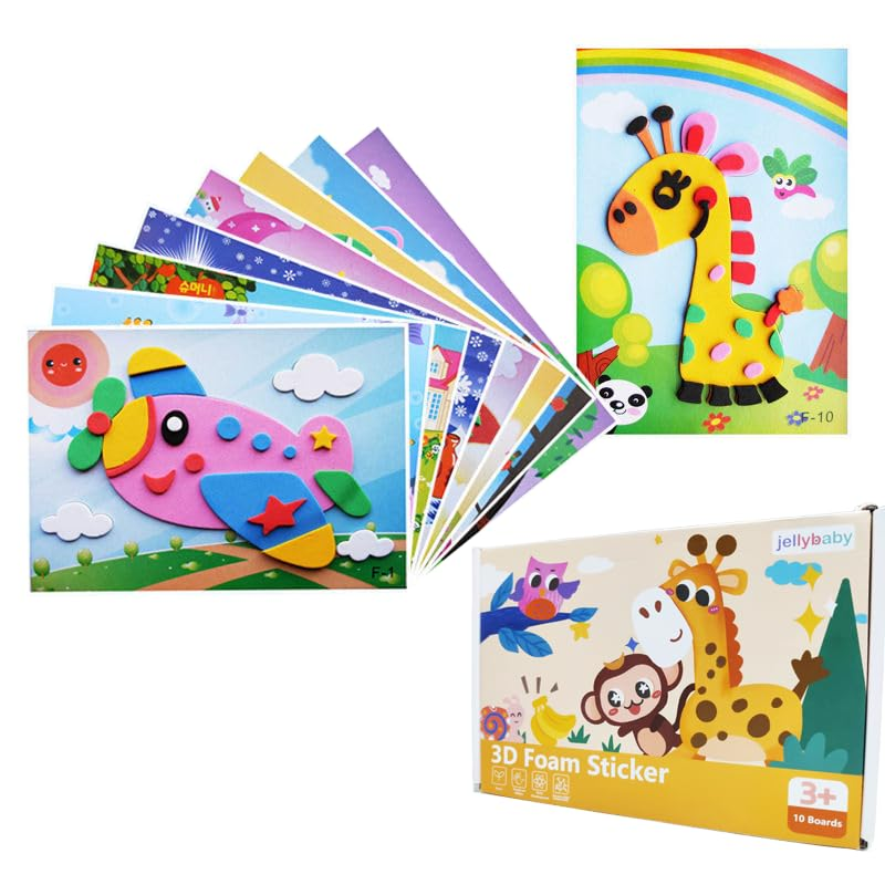Shop the 11 Best Art and Craft Kits for your Kids Aged 4-10 Available in India 6 art and craft, stickers, foam stickers, fine motor skill, gross motor skill, fingers, travel activity,