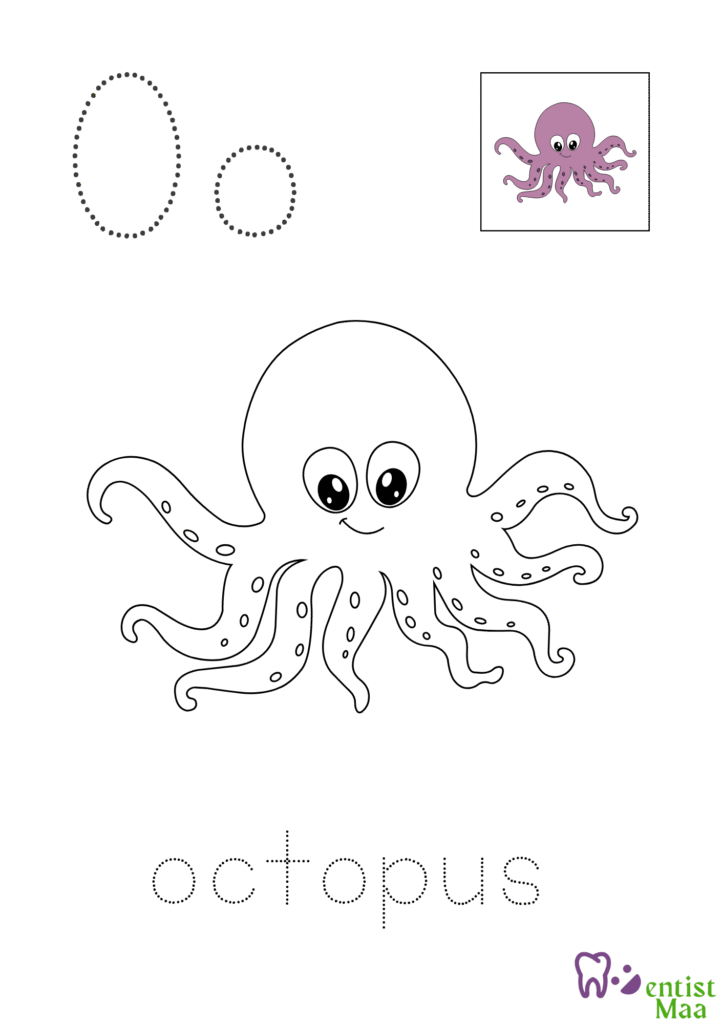 alphabet tracing and colouring book