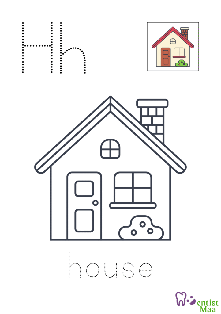 alphabet tracing and colouring book