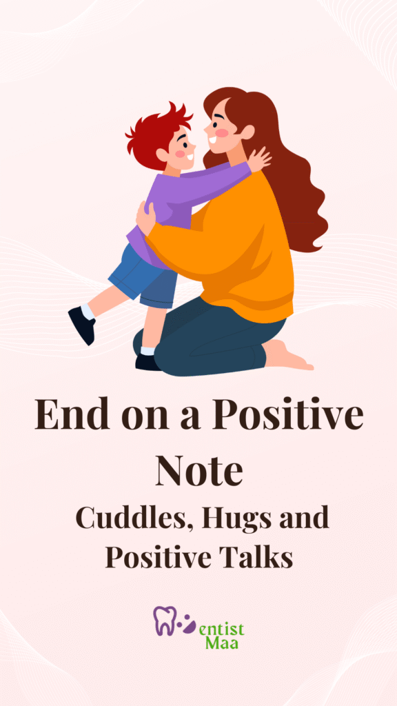 hugs, cuddles, positive talk